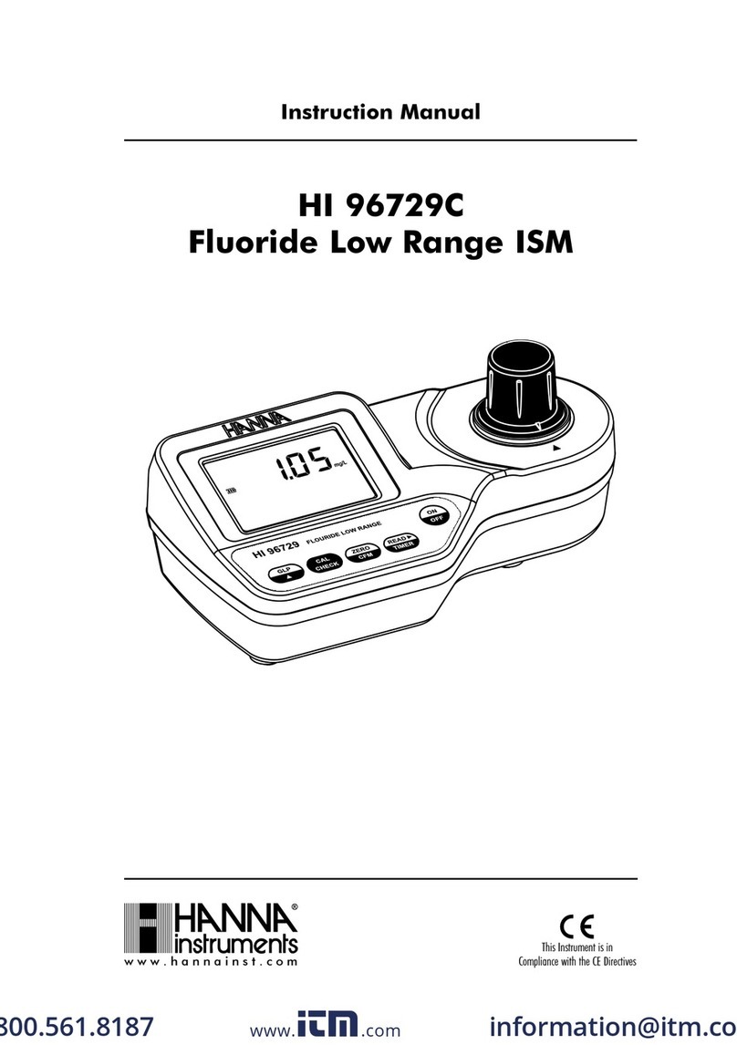 Hanna Instruments HI 96729C instruction manual