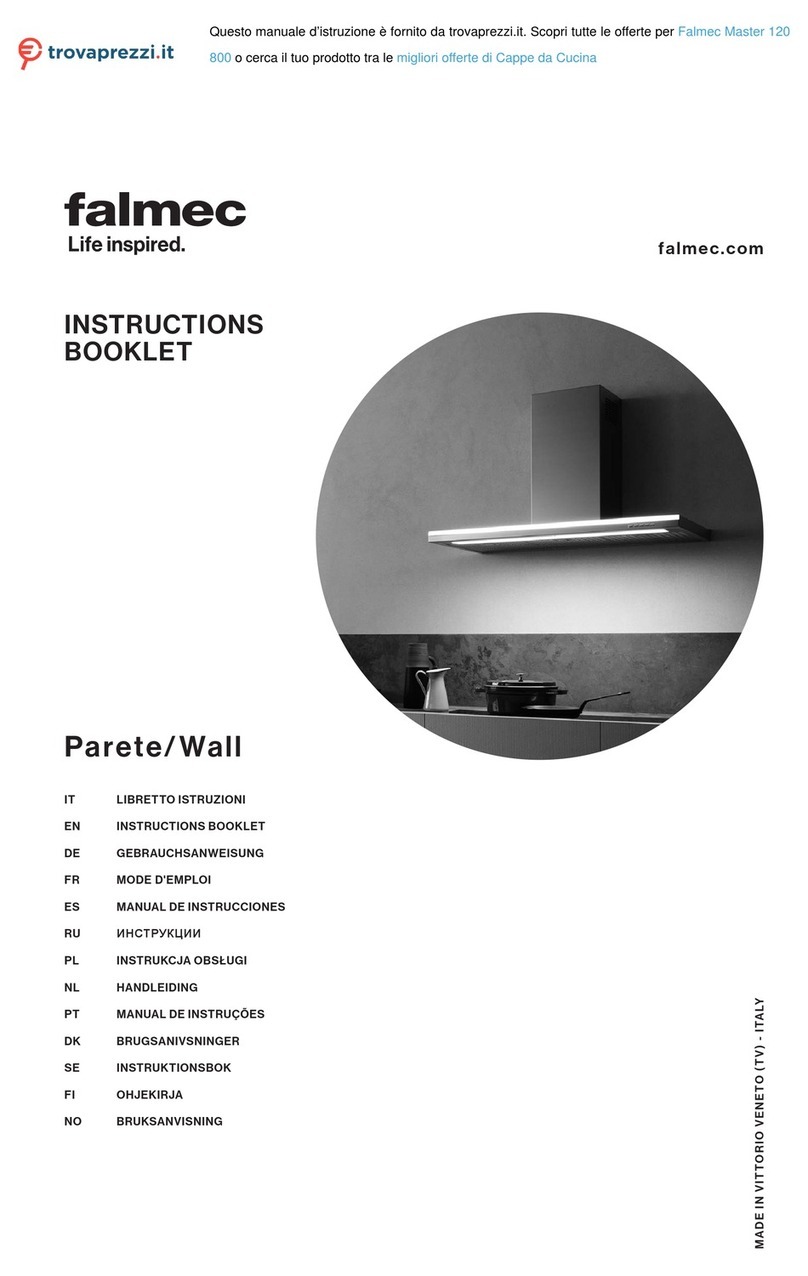 FALMEC Master 120 800 Instruction booklet