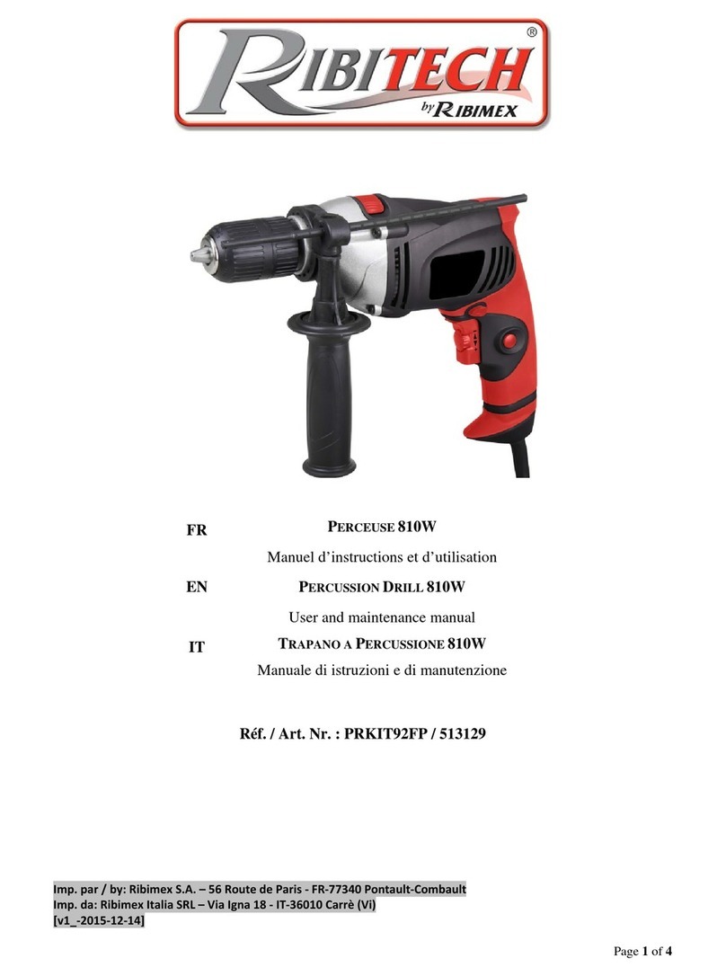 Ribimex Ribitech PRKIT92FP User and maintenance manual
