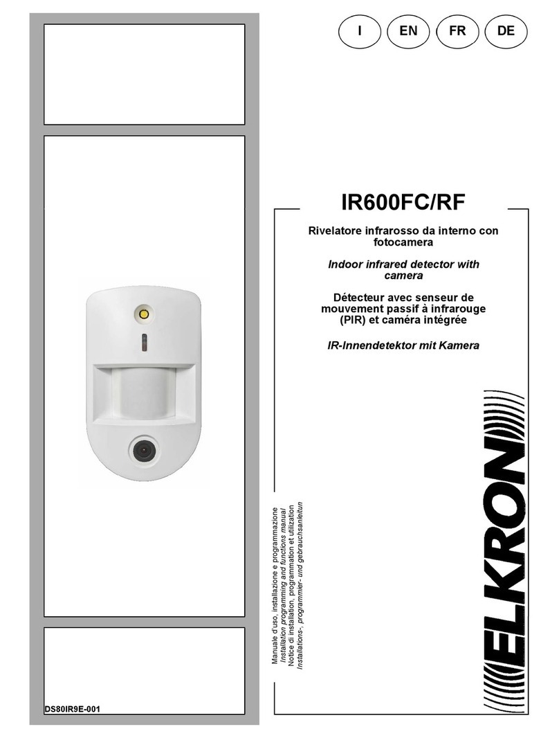Elkron IR600RF installation manual