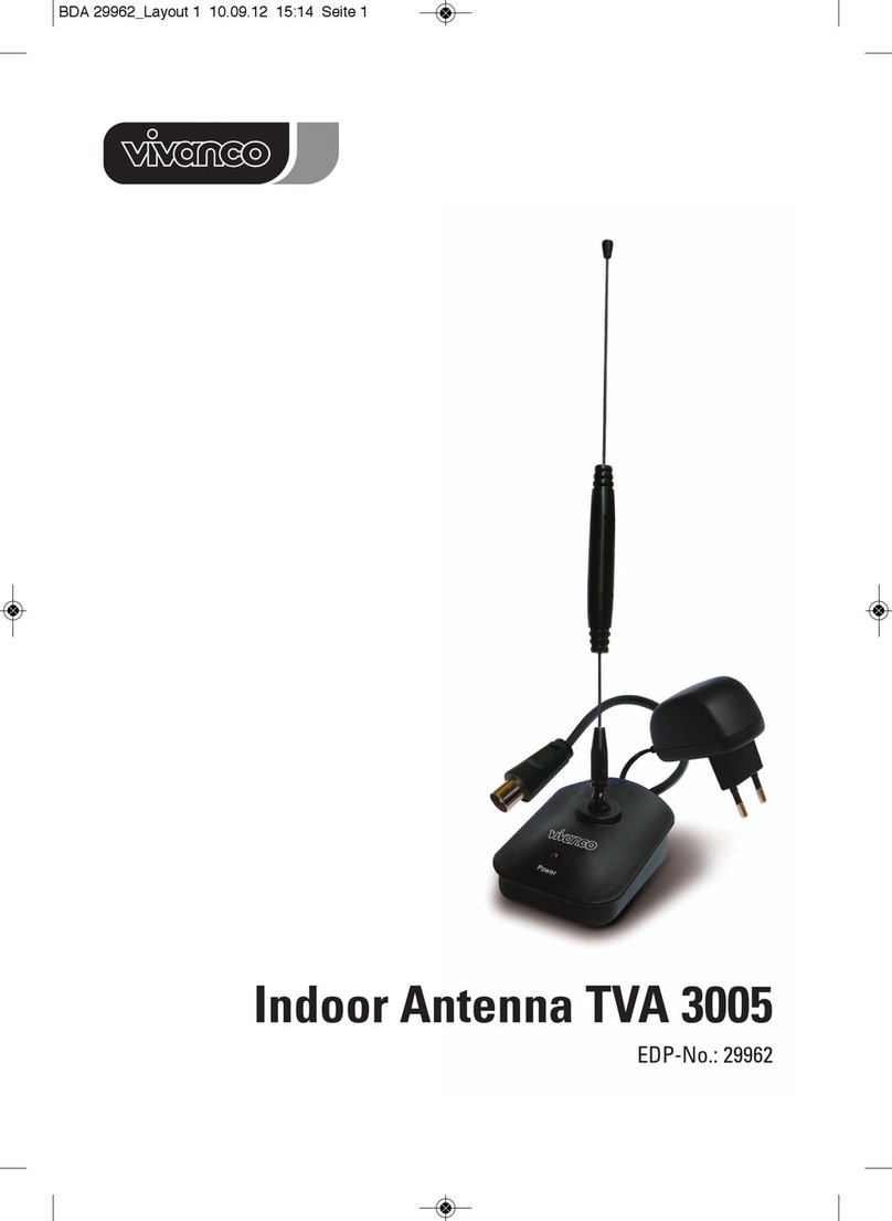 Vivanco TV 3005 User manual Vivanco TV 3005 User manual