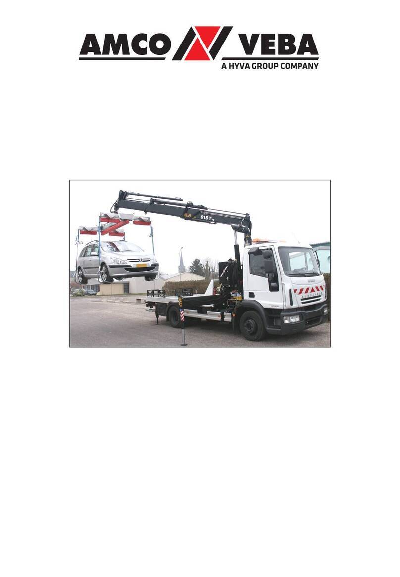Amco Veba 815T WARNING, OPERATING AND MAINTENANCE MANUAL Amco Veba 815T WARNING, OPERATING AND MAINTENANCE MANUAL