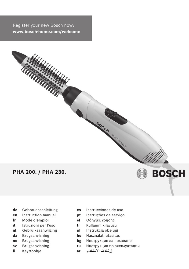 Bosch PHA230 instruction manual