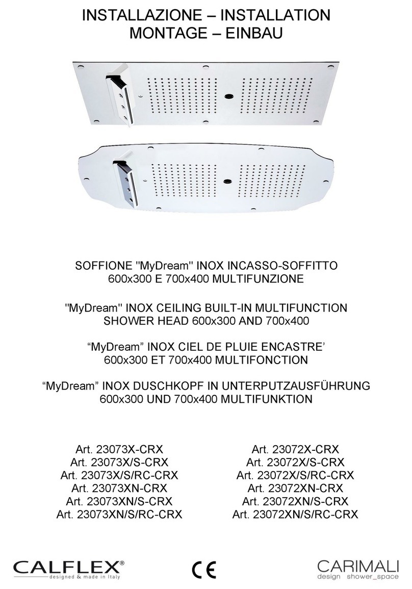 Carimali Calflex MyDream 23073X-CRX Installation Carimali Calflex MyDream 23073X-CRX Installation