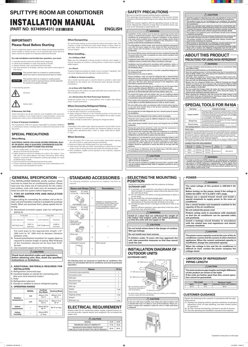Fujitsu Halcyon 18RLXFW1 User manual