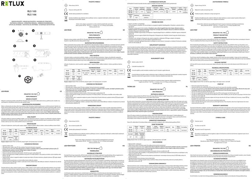 Retlux RLS 105 operating manual