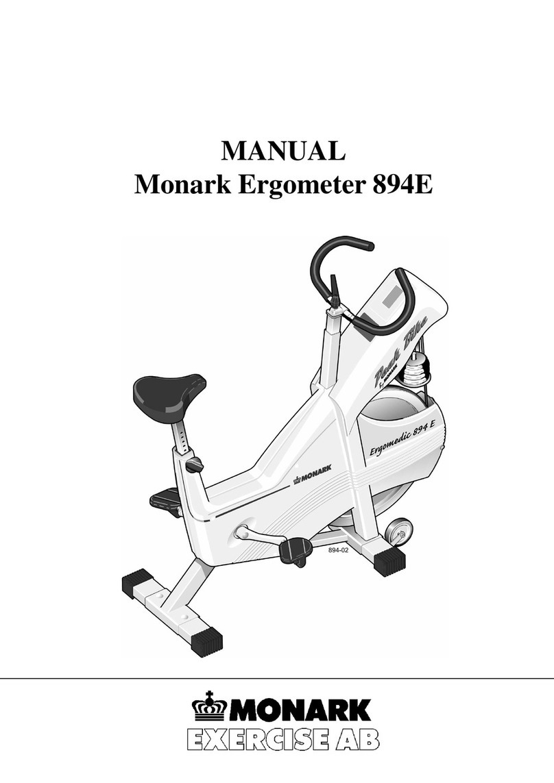 Monark Ergomedi 894 E User manual Monark Ergomedi 894 E User manual
