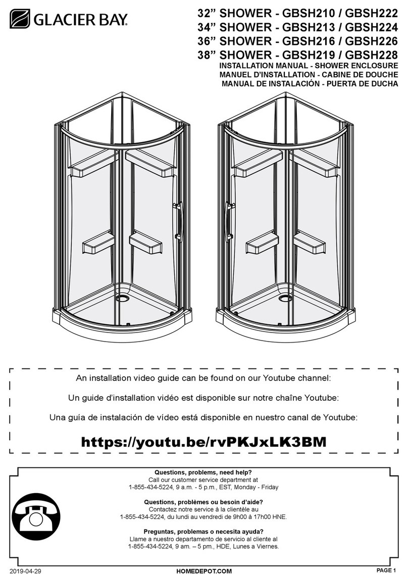 Glacier bay GBSH210 installation manual