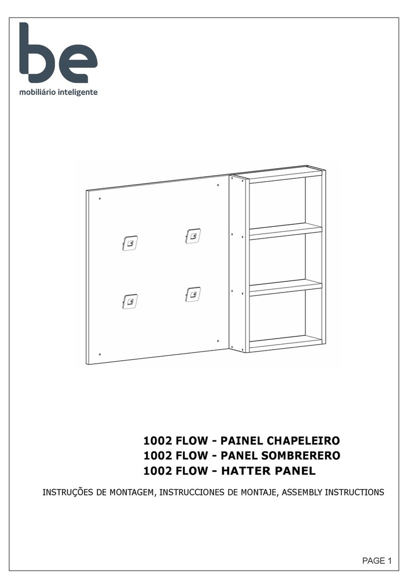 Be Mobiliário Inteligente 1002 FLOW Assembly instructions Be Mobiliário Inteligente 1002 FLOW Assembly instructions