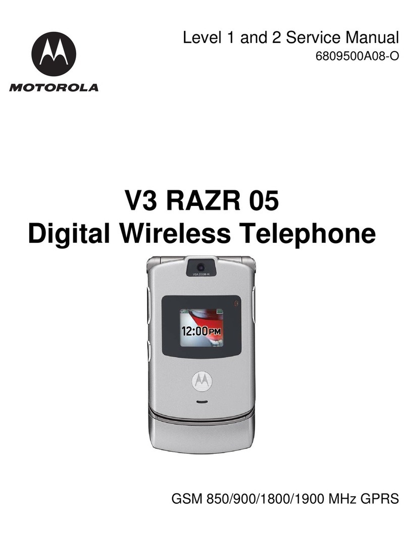 Motorola V3 RAZR 05 Service manual