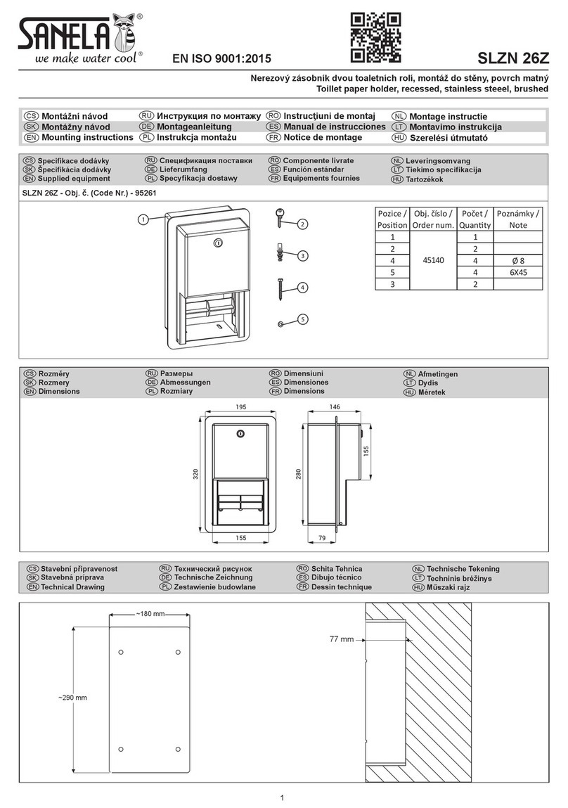 Sanela SLZN 26Z Mounting instructions Sanela SLZN 26Z Mounting instructions