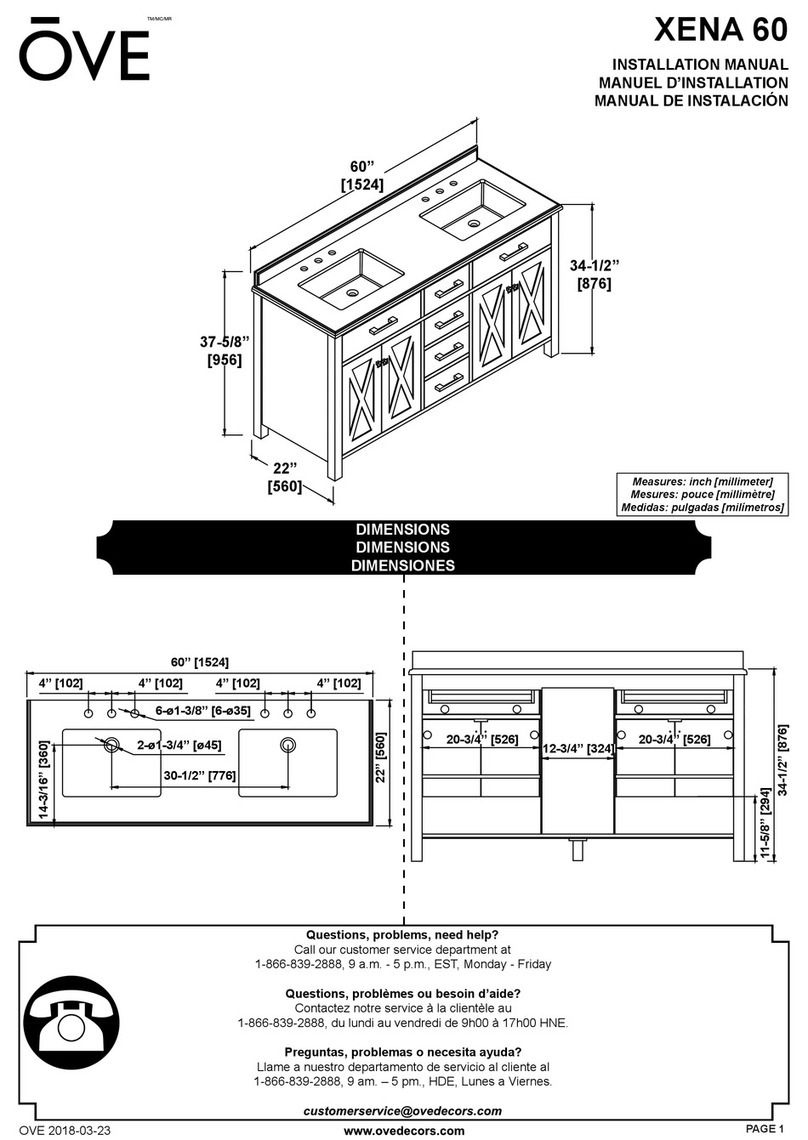 OVE XENA 60 User manual