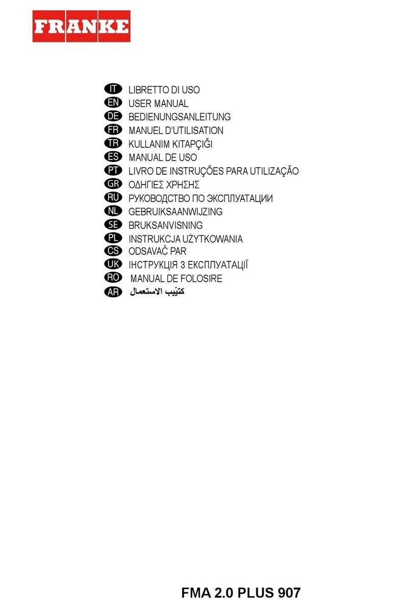 Franke FMA 2.0 PLUS 907 User manual