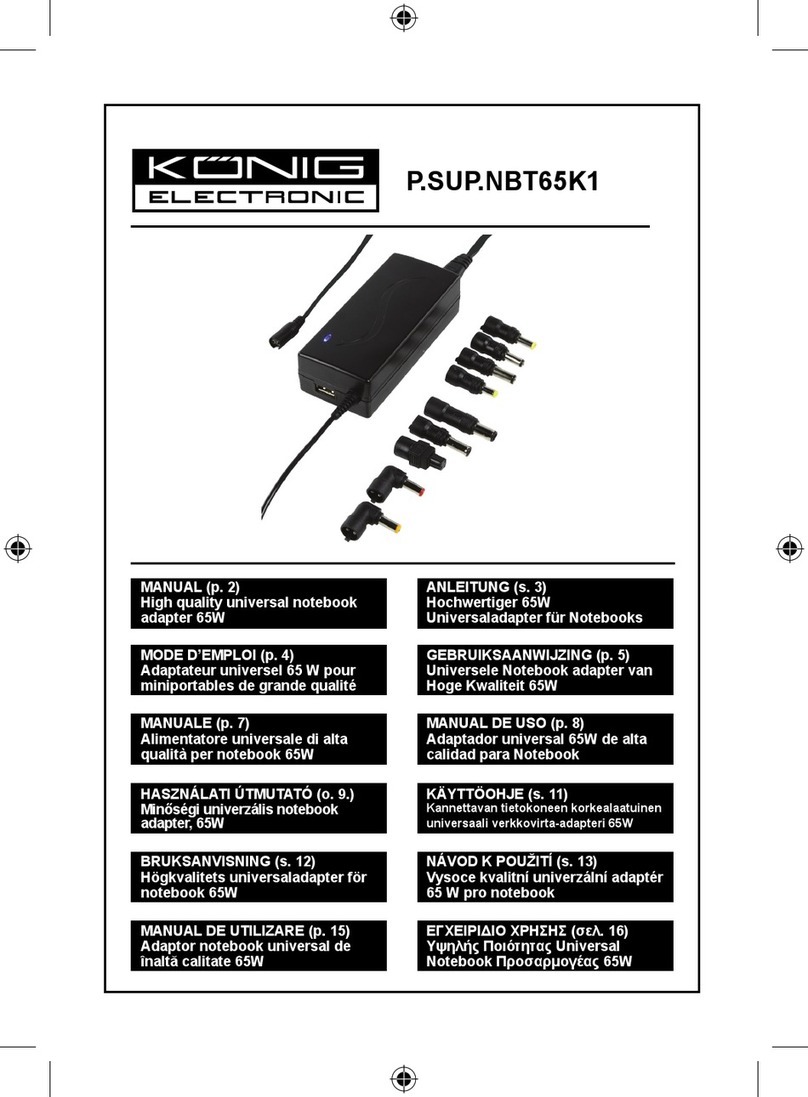 König Electronic P.SUP.NBT65K1 manual
