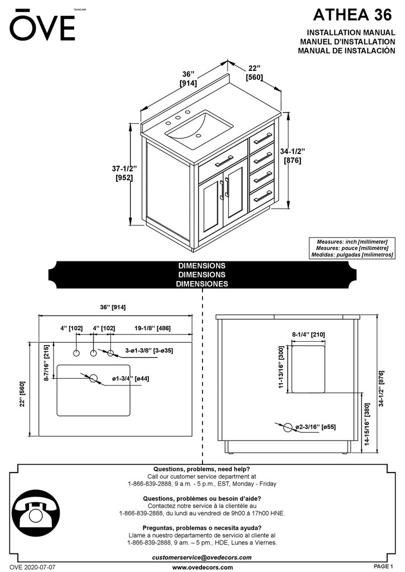 OVE ATHEA 36 User manual