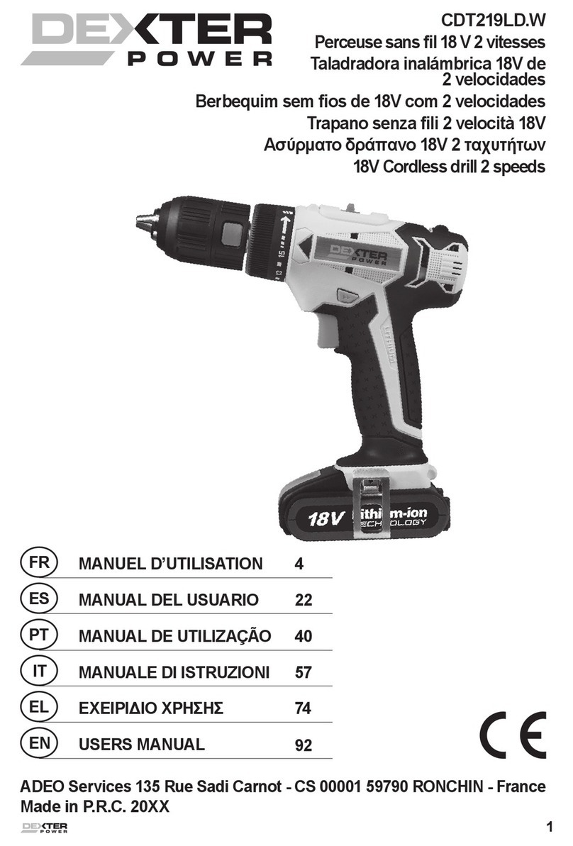 Dexter Power CDT219LD.W user manual