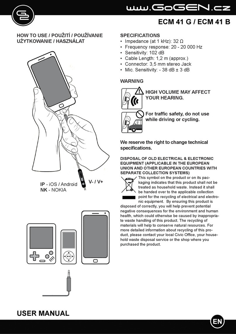 Gogen G2 ECM 41 G user manual