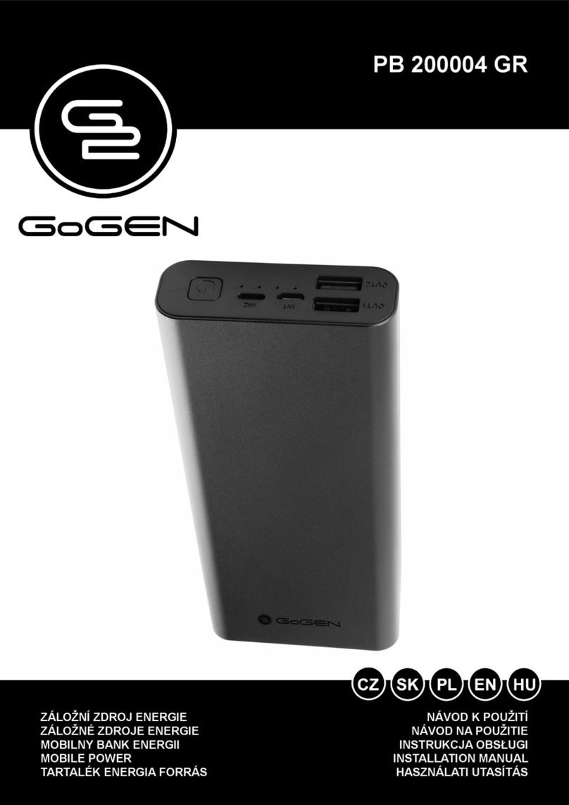 Gogen G2 PB 200004 GR installation manual