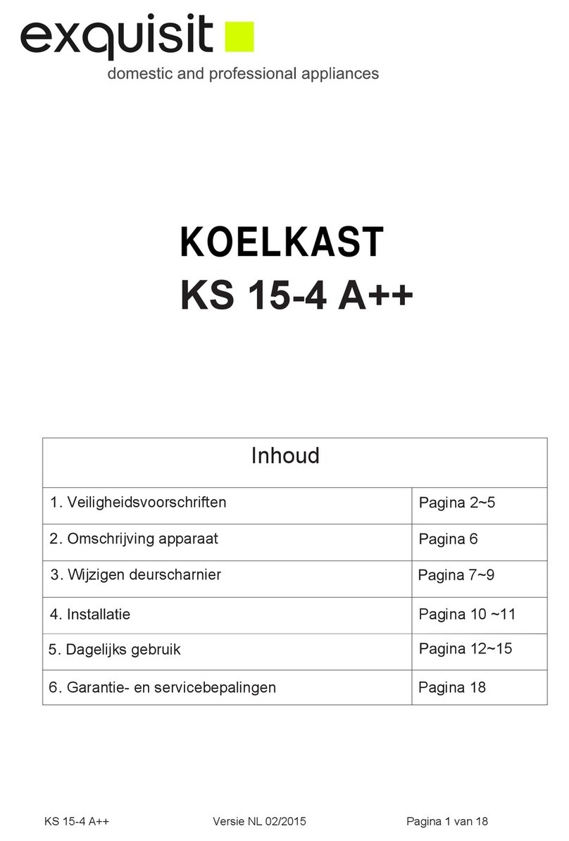 Exquisit KOELKAST KS 15-4 A++ User instruction