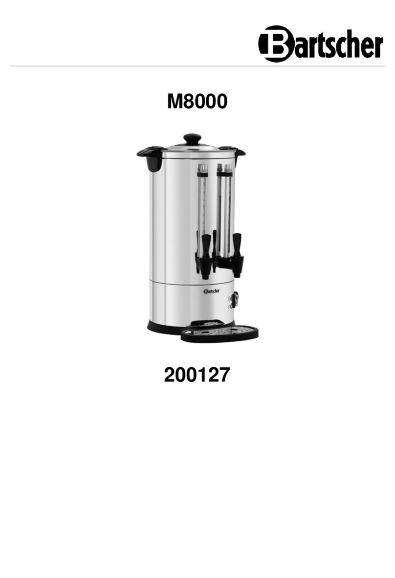 Bartscher M8000 User manual