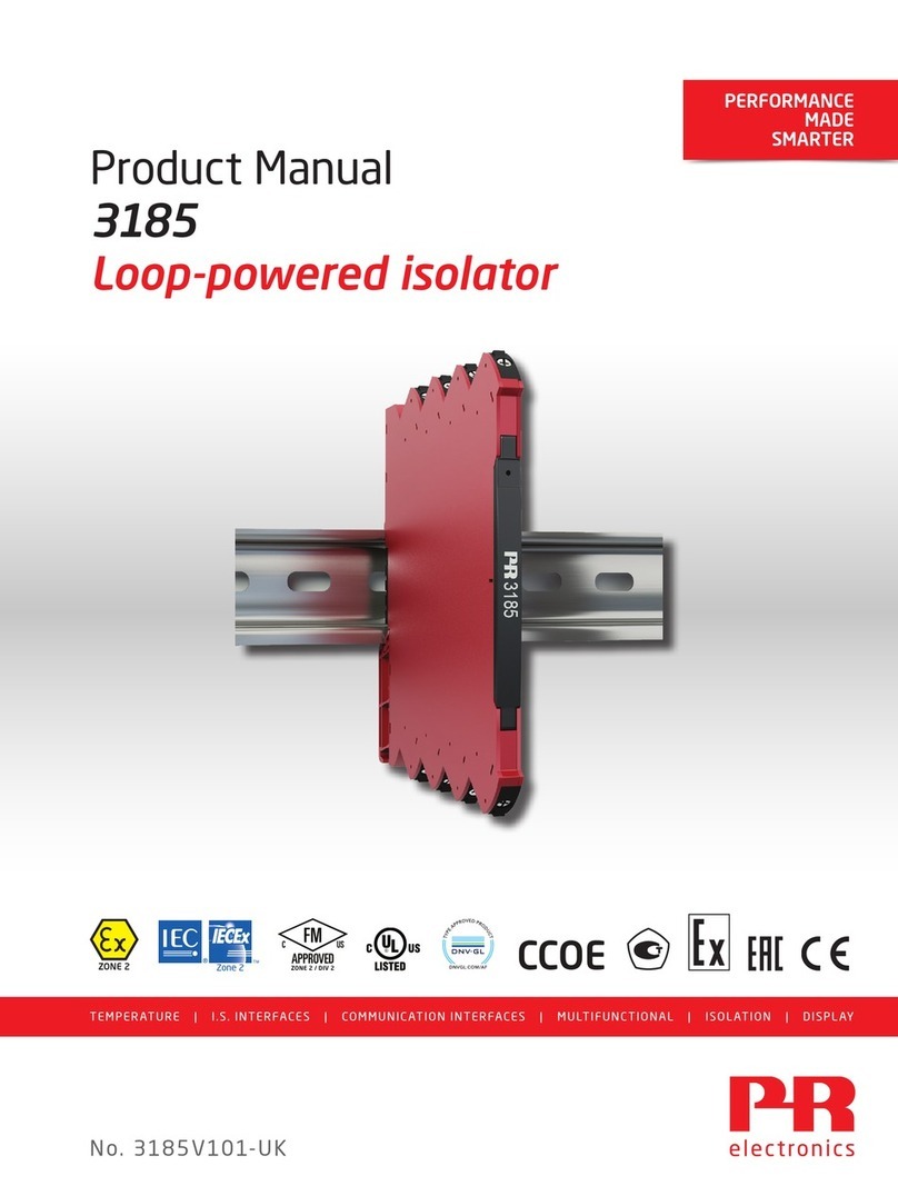 PR electronics 3185 product manual