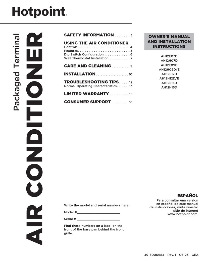 Hotpoint AH12E07D Operating instructions