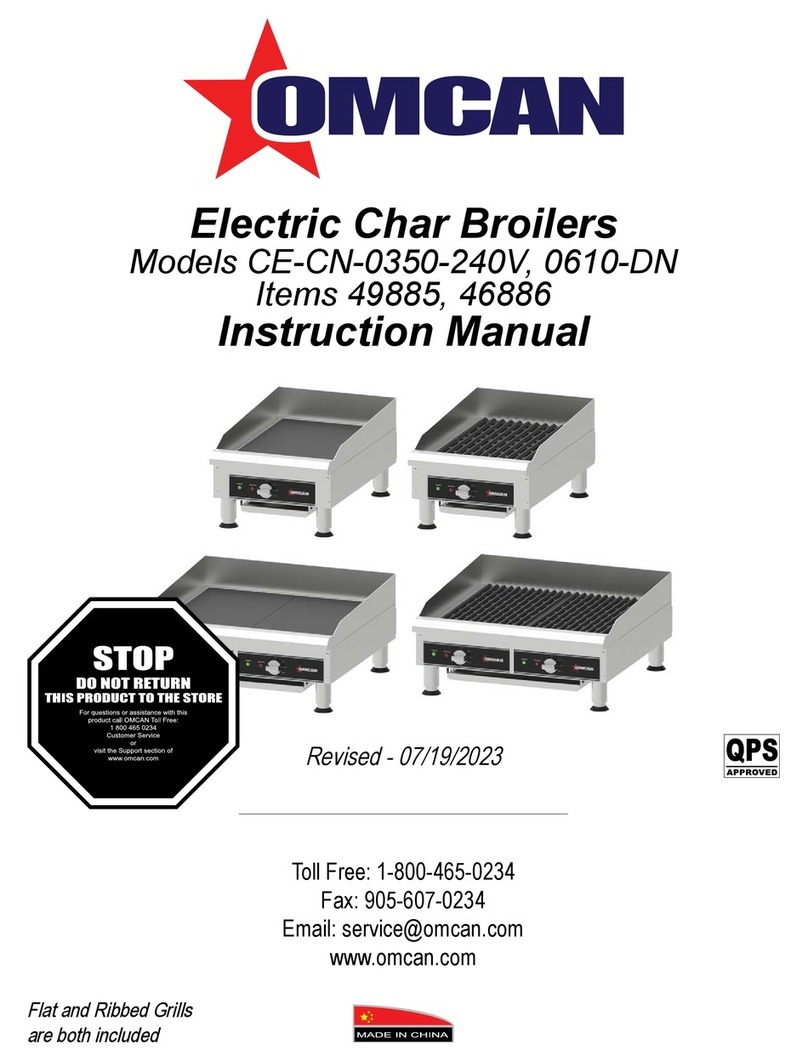 Omcan CE-CN-0350-240V instruction manual