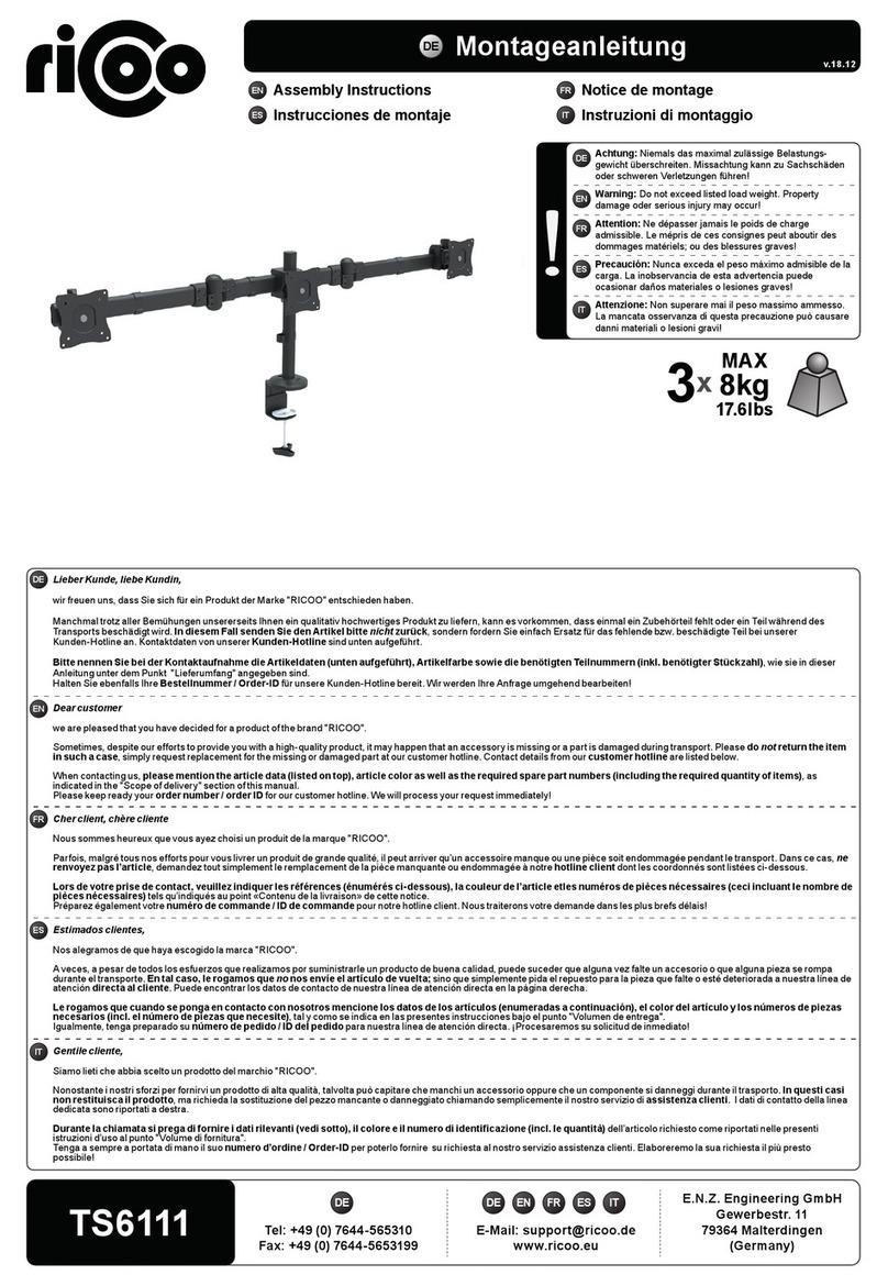 ricoo TS6111 Assembly instructions ricoo TS6111 Assembly instructions