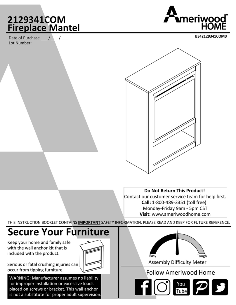 Ameriwood HOME 2129341COM Assembly instructions