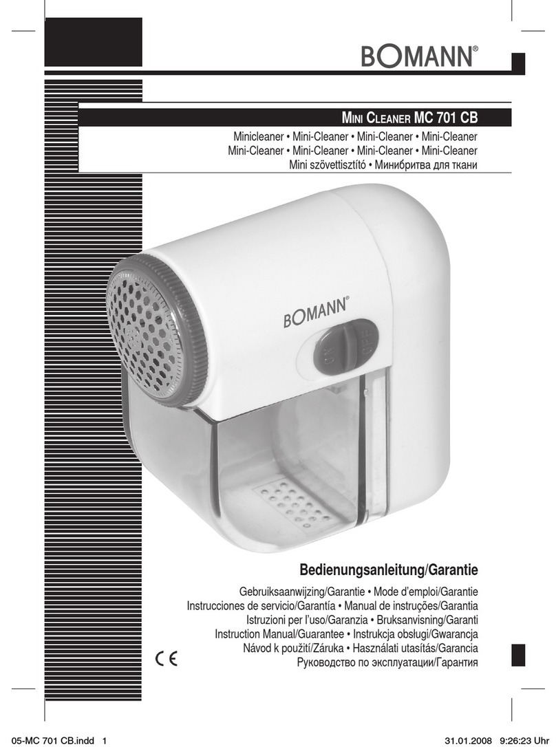 BOMANN MC 701 CB Instruction manual & guarantee