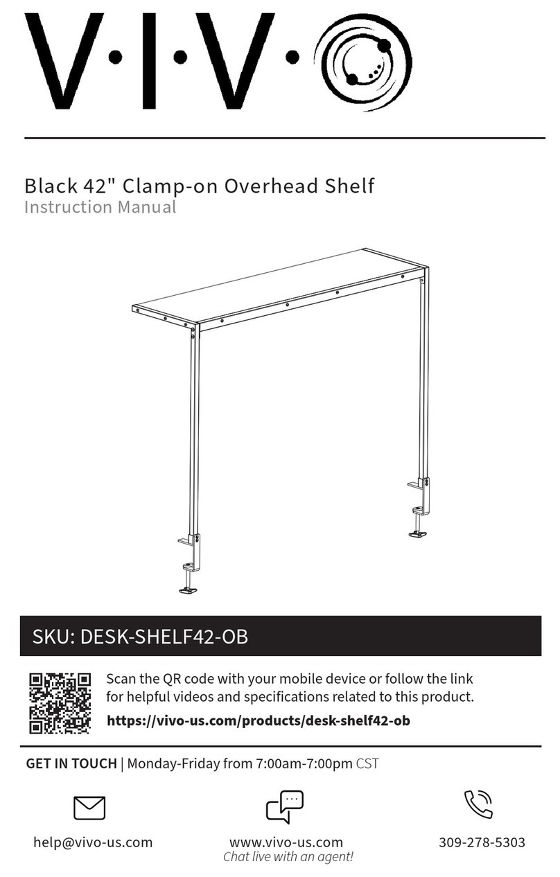 Vivo DESK-SHELF42-OB instruction manual Vivo DESK-SHELF42-OB instruction manual