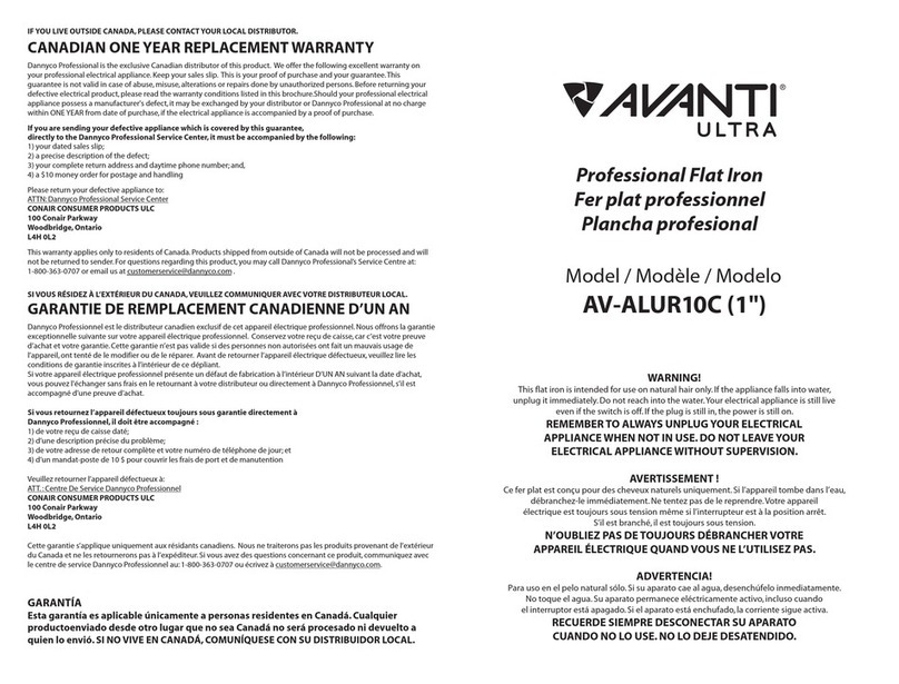 Avanti Ultra AV-ALUR10C instruction manual