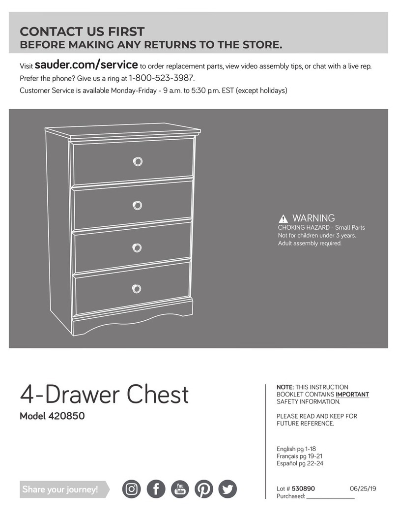 Sauder 420850 User manual