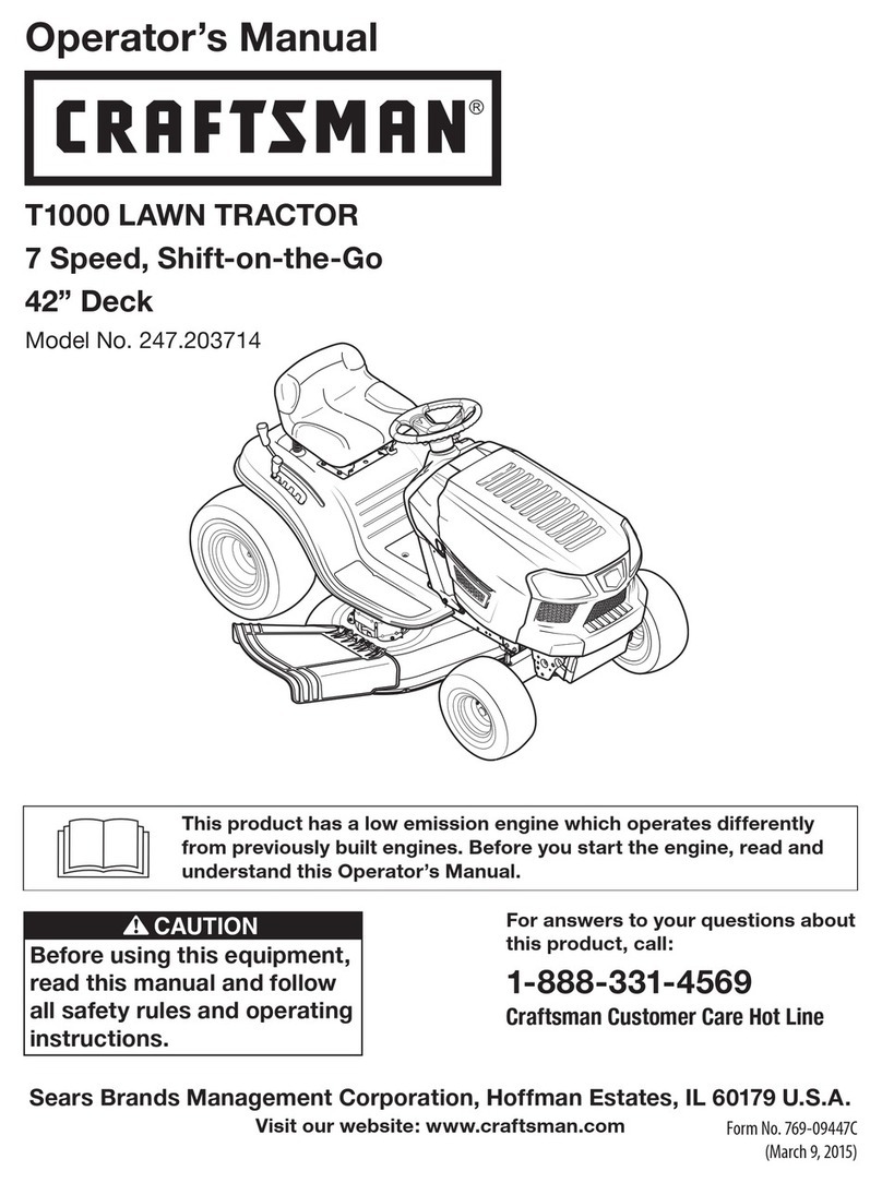 Sears Craftsman T1000 User manual