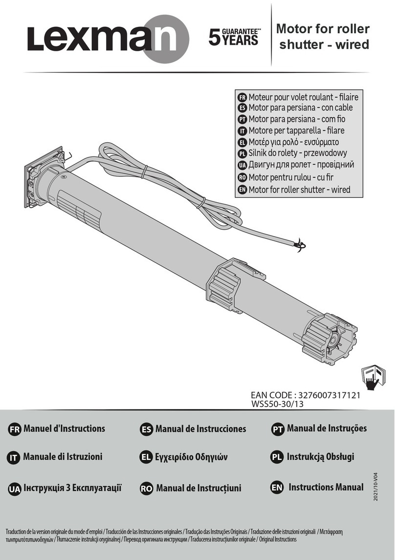 LEXMAN WSS50-30/13 instruction manual
