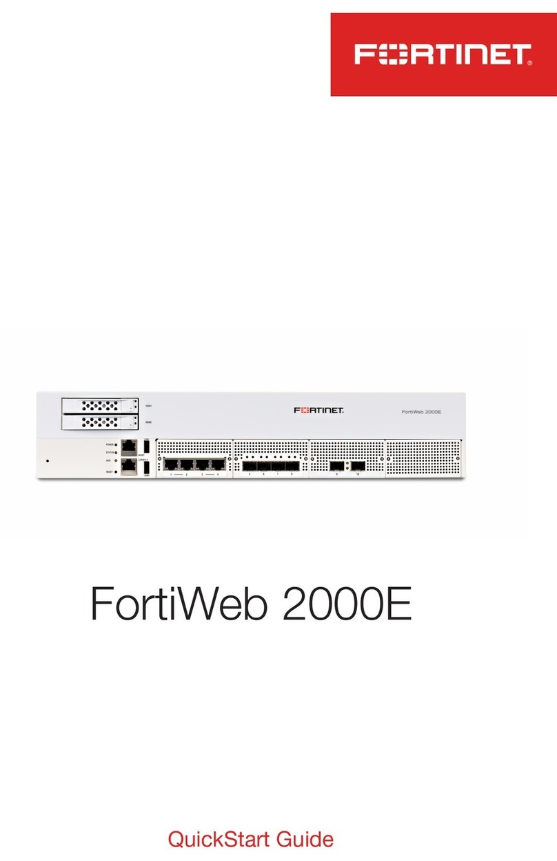 Fortinet FortiWeb 2000E quick start guide