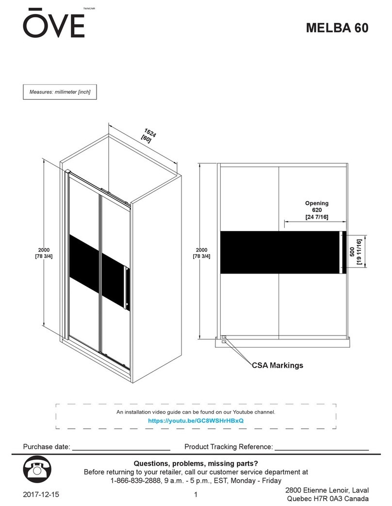 OVE MELBA 60 User manual