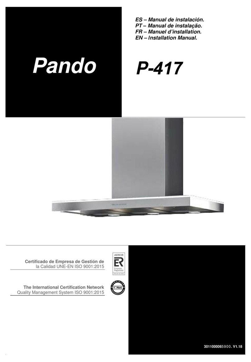 INOXPAN Pando P-417 installation manual