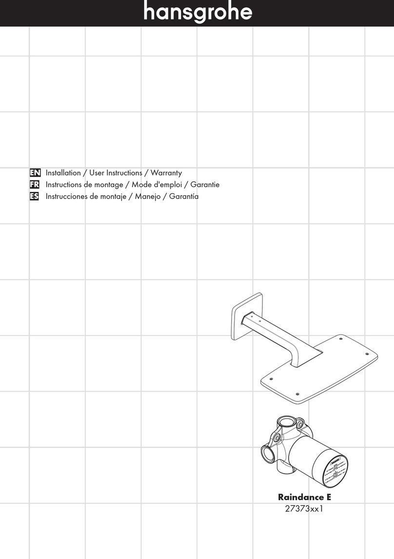 Hans Grohe Raindance E 27373 1 Series Instruction Manual Hans Grohe Raindance E 27373 1 Series Instruction Manual