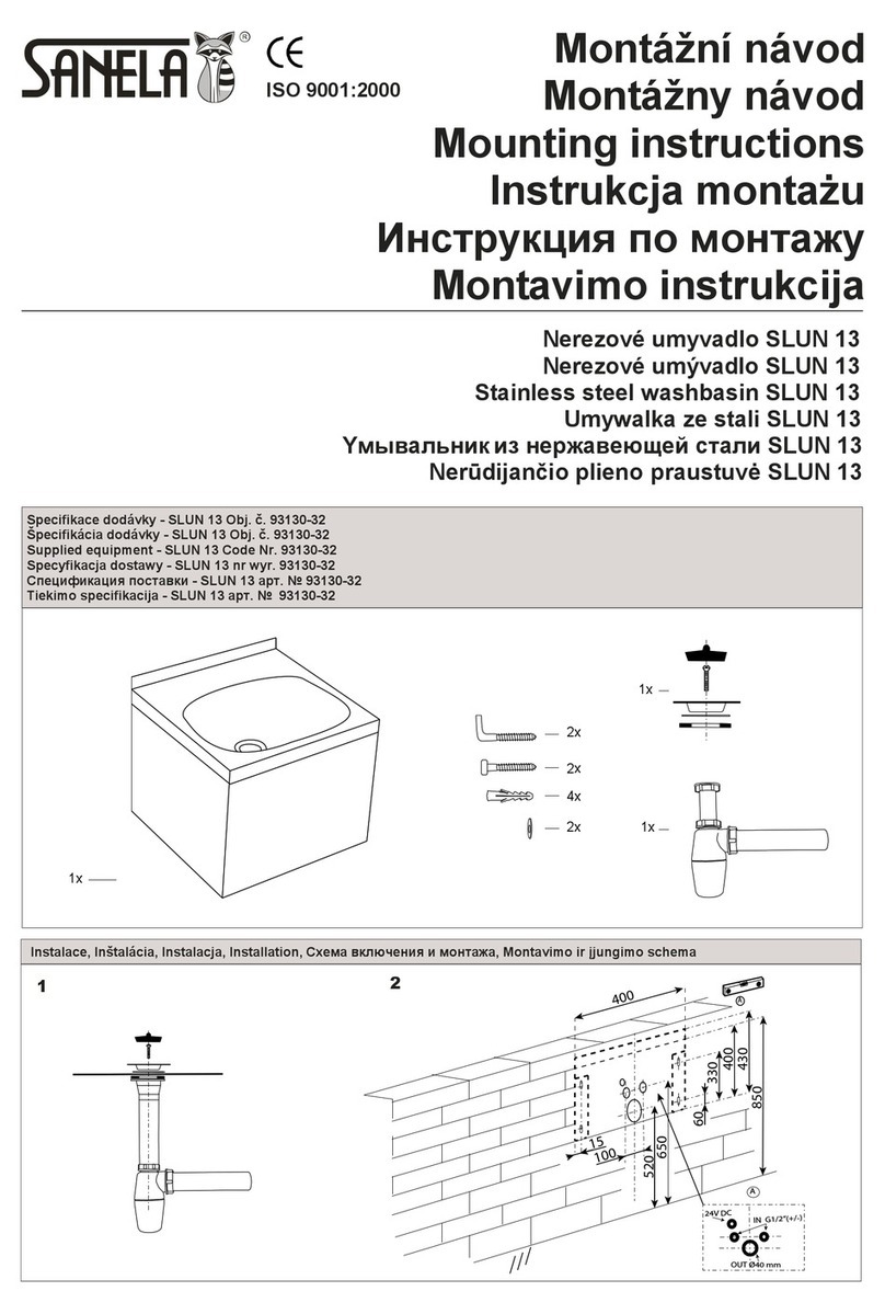 Sanela SLUN 13 Mounting instructions Sanela SLUN 13 Mounting instructions