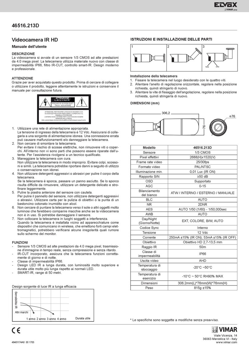 Vimar ELVOX 46516.213D User manual