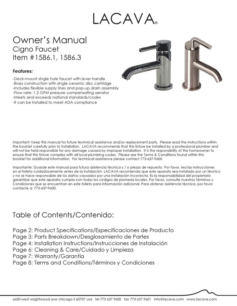 Lacava 1586.1 User manual