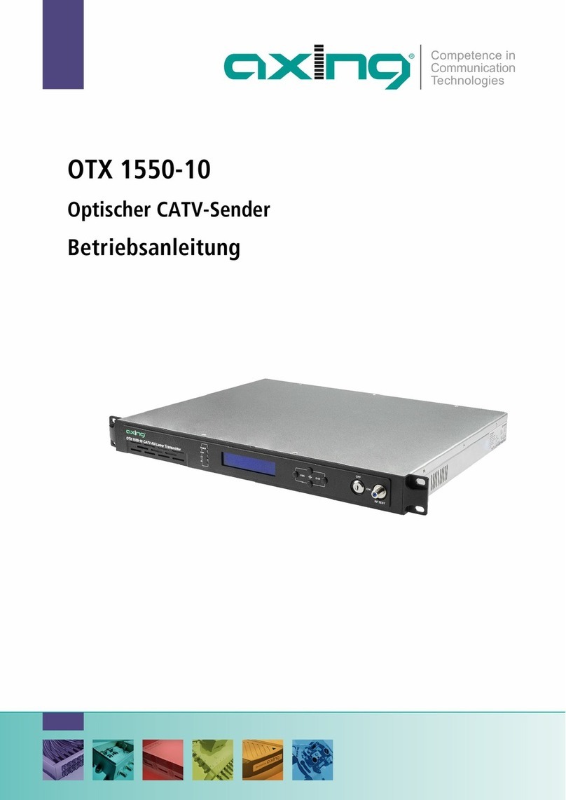 axing OTX 1550-10 Operation instructions