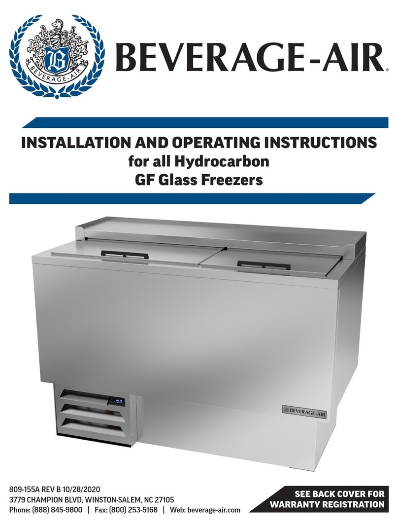Beverage-Air GF Series User manual