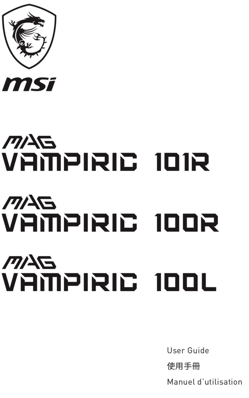 MSI MAG VAMPIRIC 101R User manual MSI MAG VAMPIRIC 101R User manual