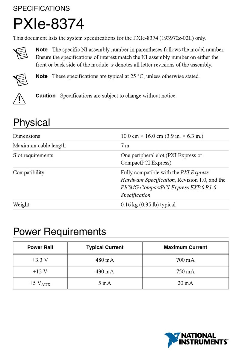 National Instruments NI PXIe-8374 manual