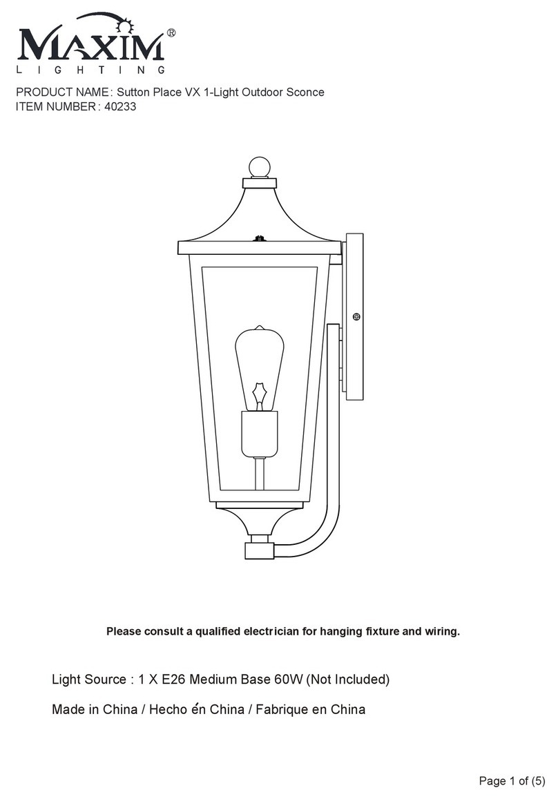 Maxim Lighting 40233 manual