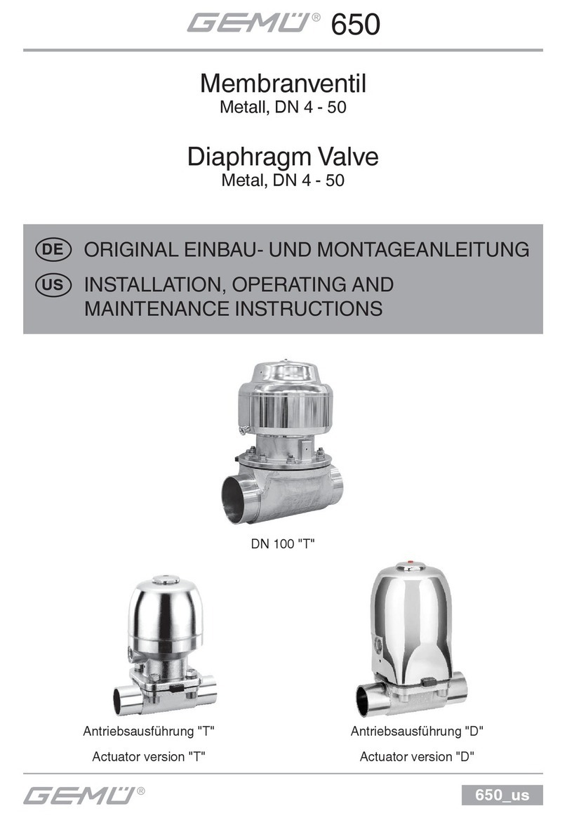 Gemu 9650100Z 26T1-C User manual