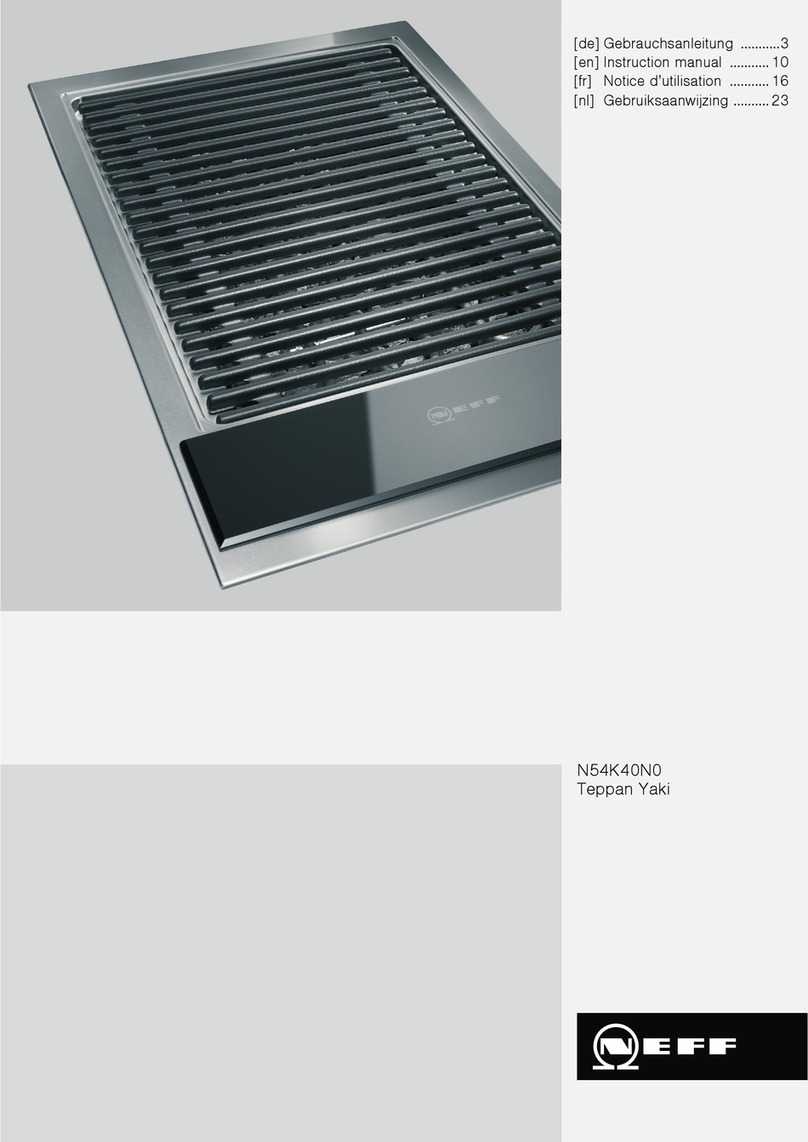 NEFF Teppan Yaki N54K40N0 User manual