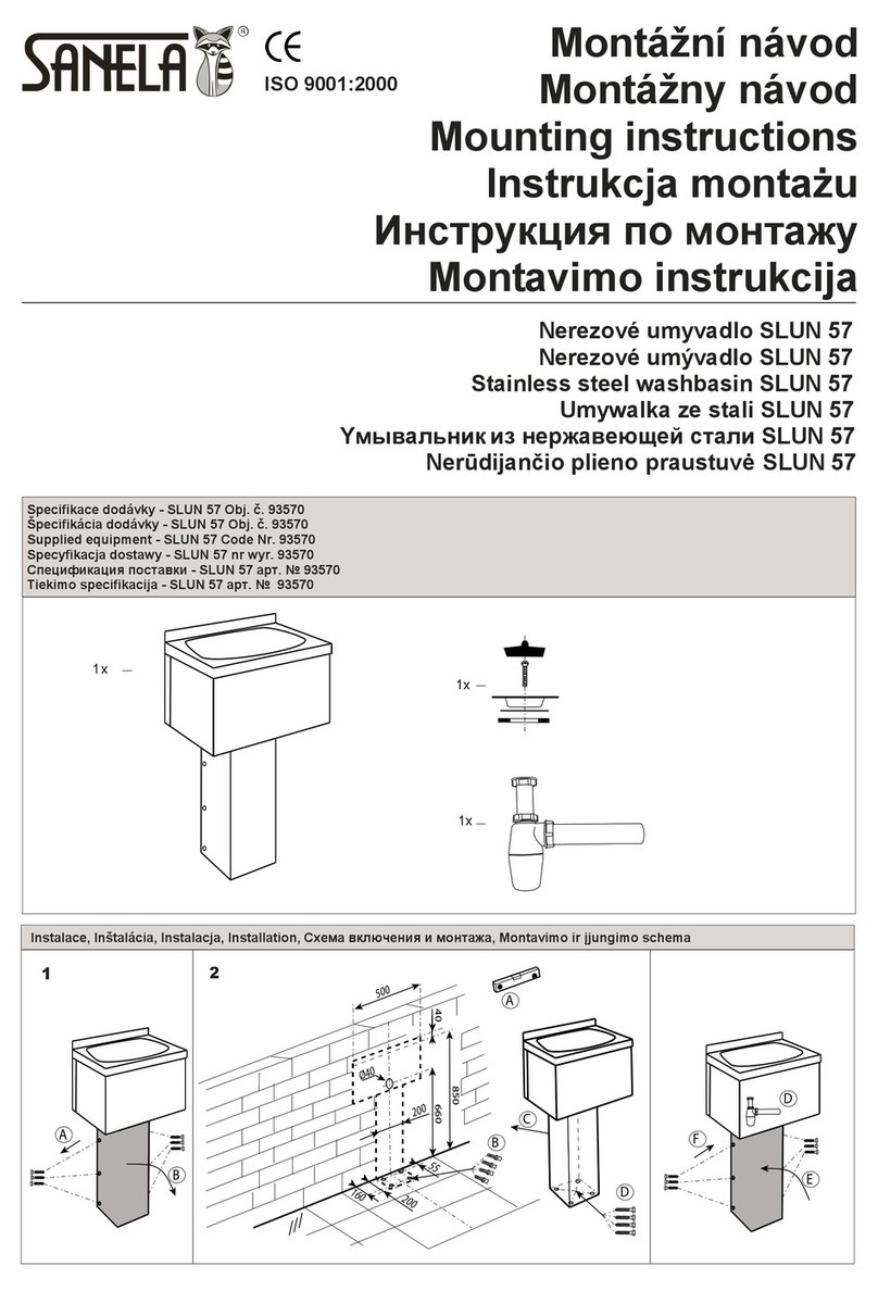 Sanela SLUN 57 Mounting instructions